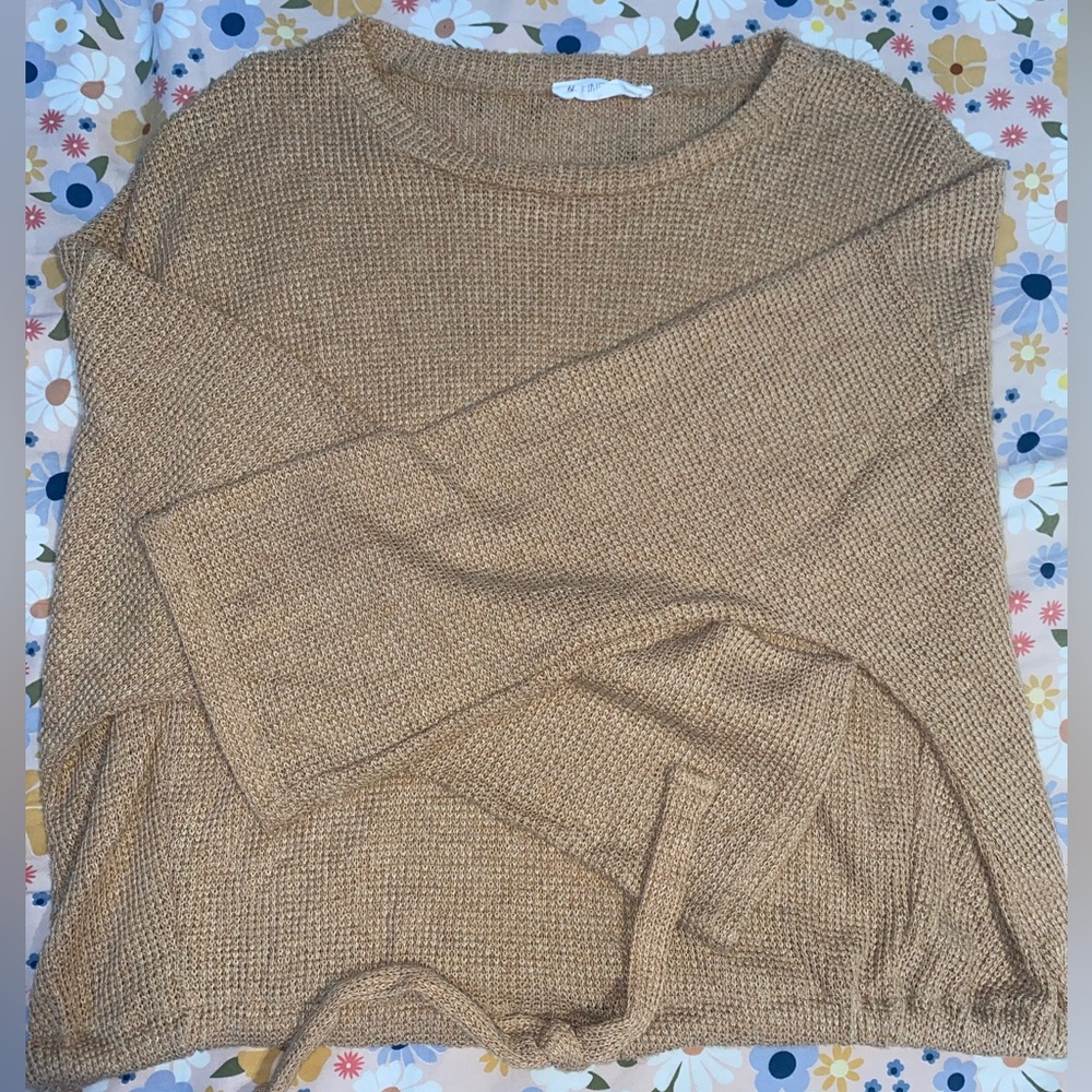 Yellow Cropped Sweater